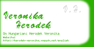 veronika herodek business card